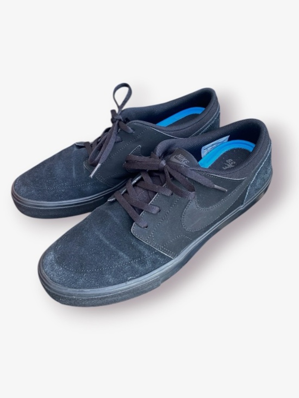 Nike Men’s SB Portmore II Solar Black Low-Top Skate Shoes Size 10
